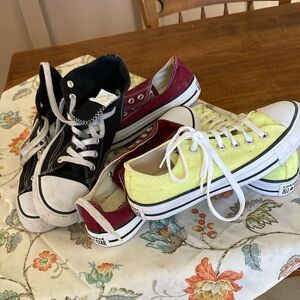 3 pairs converse